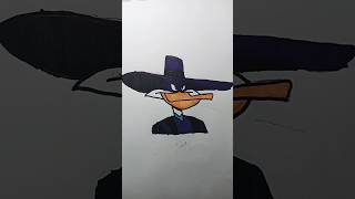 I draw Darkwing Duck from darkwingduck art drawing disney [upl. by Attolrahc734]