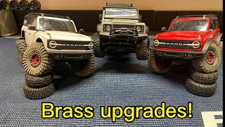 Traxxas TRX4M brass upgrades Making a great rc even better [upl. by Nauj]