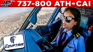 Egyptair 737800 Cockpit Athens🇬🇷 to Cairo🇪🇬 [upl. by Quackenbush]