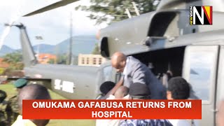 Omukama Gafabusa returns from hospital [upl. by Olnay31]