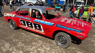 Pre 95 Unlimited Bangers Heat 2 Goldie’s Meeting Skegness Raceway 250824 [upl. by Abixah]