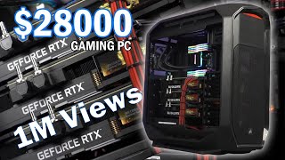 28000 64CORE MONSTER  THREADRIPPER PRO 3995WX  RTX 3090 KUDAN 3 WAY  GSKILL 256GB  PC BUILD [upl. by Norene]