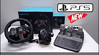 Logitech G29 steering wheel for new PS5PS4PS3PC  Unboxing and Setup [upl. by Gerstein]