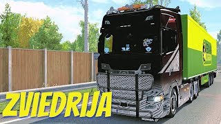 Spēlējam Euro Truck Simulator 2  Kuģoju uz Zviedriju [upl. by Bronder]