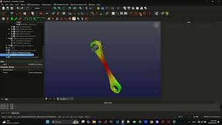 FreeCAD  MBDyn  Calculix simple pendulum [upl. by Nnairol]