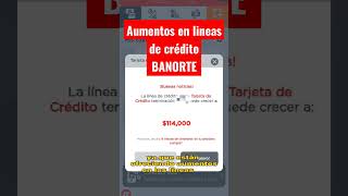 AUMENTOS en Tarjetas de Crédito Banorte  Promociones Ofertas Banorte Vale la pena Análisis shorts [upl. by Connel]