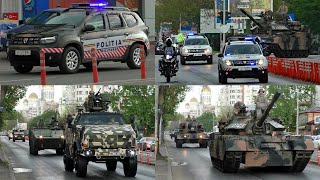 București România ► Coloană│Armata Română  Forțele Terestre Române [upl. by Nosittam]