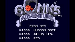 Bonks Adventure TG16 Music Inside Fortress Level Theme Seven [upl. by Arvid289]