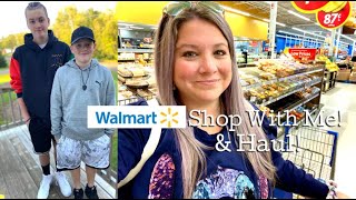 Walmart Grocery Haul Shop With Me First Day Of Grades 10 amp 8 [upl. by Stanzel599]