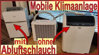 Mobile Klimaanlage ohne Abluftschlauch  klar geht das Test mobiles Split Klimagerät  Prima Klima [upl. by Truman]