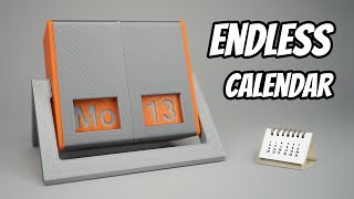 3D Printed Endless Calendar  Rotating Perpetual Calendar [upl. by Essila]