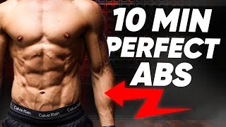 10 MIN PERFECT ABS WORKOUT RESULTS GUARANTEED [upl. by Higgins]