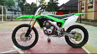 Modifikasi klx 150 all custom bodyset kxf 20172018 acerbis [upl. by Ainoyek912]