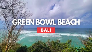 Green Bowl Beach BALI ASMR Walking Tour Waves amp Stairway to INCREDIBLE HIDDEN VIEW [upl. by Bloxberg660]