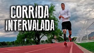 TREINO DE CORRIDA  Treino Intervalado VLOG [upl. by Aihsat]