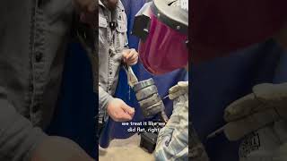 Helping a student with their Stick drag angle on 6G pipe [upl. by Odeen]