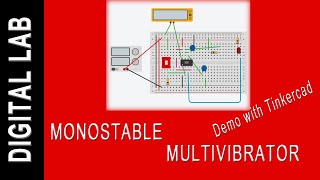 DemoMonostable Multivibrator using 555 Timer [upl. by Guevara]