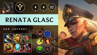 Renata Glasc Support vs Rell Vision Controller  EUW Grandmaster Patch 1416 [upl. by Darlene]