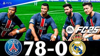 FC 25  MESSI RONALDO MBAPPE NEYMAR ALL STARS  PSG VS REAL MADRID  EA SPORTS FC 24 [upl. by Oric401]