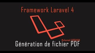 Framework laravel 42 en arabe  génération de PDF 16 [upl. by Enomyar]