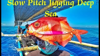 Slow Jigging Techniques deep sea 380 meter for Alfonsino mancing jigging [upl. by Bhatt46]