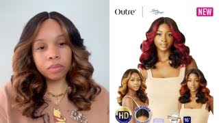 Wigs for Big Heads XLXXL capsize 2425 inches CIR  Outre HD Lace Front Wig Shana [upl. by Nowujalo]