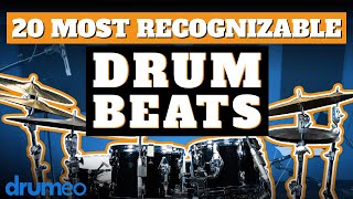 The 20 Most Recognizable Drum Beats [upl. by Eudo]