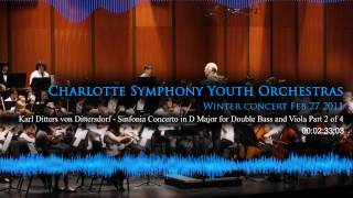 Karl Ditters von Dittersdorf  Sinfonia Concerto in D Major for Double Bass and Viola Part 2 of 4 [upl. by Newg]