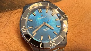 Venezianico Nereide Tungsteno 39 Review  The Blue Perl of Divers Watches Englisch [upl. by Lipps]