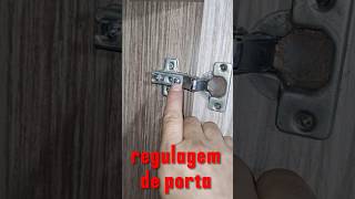 Regulagem porta de armário armário guarda roupa dobradiças móveis [upl. by Lichtenfeld]