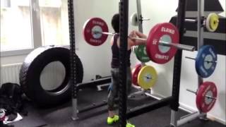 Hien Nguyen  Front Squat  70kg for 2  80kg for 1 560kg BW [upl. by Con640]