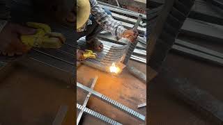 Trick To Bend Square Tube welding welder weldingtools [upl. by Bijan]