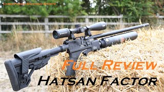 Hatsan Factor 22 Air Rifle FULL REVIEW [upl. by Tormoria367]