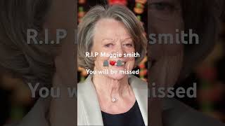 RIP Maggie smith mcgonagall maggiesmith rip [upl. by Bornie21]