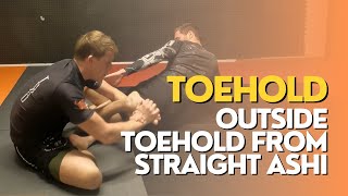 TOEHOLD  Outside toehold from straight ashi [upl. by Burtie]