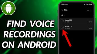 How To Find Voice Recordings On Android [upl. by Llesram]