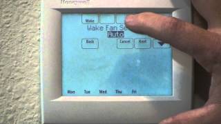 How to program AllNew VisionPRO 8000 wRedLINK amp IAQ Contacts Programmable Thermostat [upl. by Lunette]