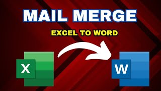 Mail Merge Excel to Word StepbyStep Tutorial [upl. by Eeloj199]