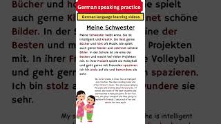 Learn German By Speaking  A1A2 Sentences [upl. by Nalniuq]