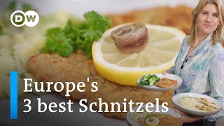 3 European Schnitzels You HAVE To Try  Europe Eats [upl. by Brose]