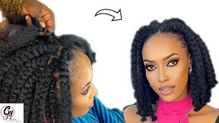 Trying This New Method Of Tucking Soft Natural Kinky Hair TikTok Hairstyle [upl. by Eniffit778]