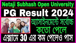 NSOU PG Result 2024 PG Number Calculation PG Passing Marks NSOU PG Admission 202324 [upl. by Burnett615]