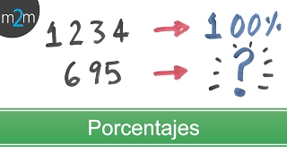 PORCENTAJE entre dos cantidades │ REGLA DE 3 [upl. by Nanci]