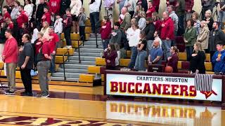 Anna sings the Nation Anthem for ChartiersHouston Basketball Game [upl. by Jacklyn778]