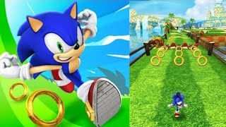 Sonic Dash Run Jump and Spin 🌀🏁💥New update 08 level gameplay 🎮🏃🚀 [upl. by Chlores]