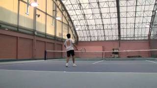 Tennis Practice 大西賢onishi ken VS 清水コーチ [upl. by Carthy]