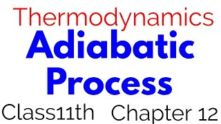 Adiabatic thermodynamics process class 11th chapter 12 Physics [upl. by Cary]