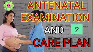 Antenatal Examination And Care Plan  Maternity Health Nursing Midwifery Case Book [upl. by Ailima]