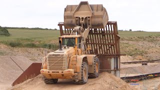 Volvo L350F Working In A Gravel Pit [upl. by Meda182]