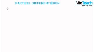 WeTeach  Partieel differentiëren [upl. by Sayed]